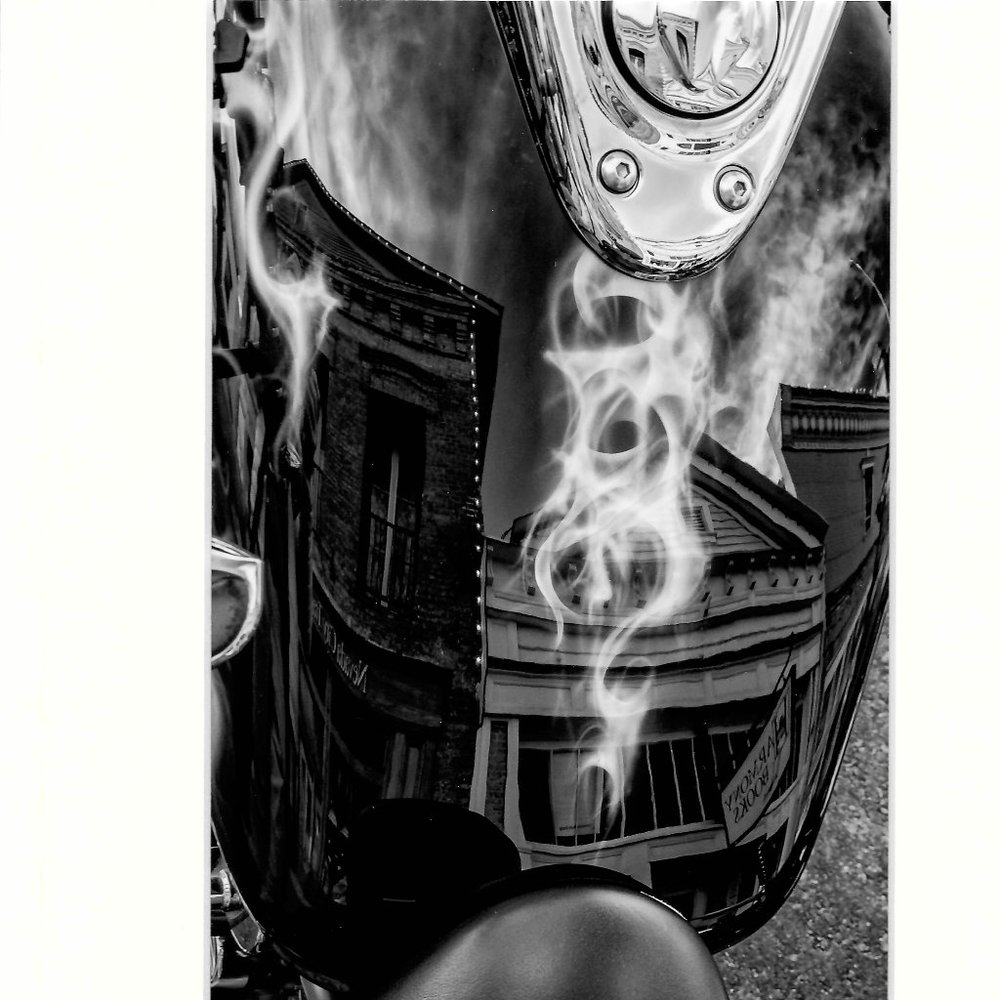 Harley Indian Motorcycle 9x12 Signed Matted Photograph Art Print + COA